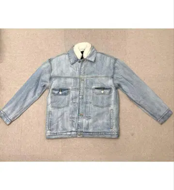 새상품 WHEIR Bobson 데님 자켓 보아 베스트 라이트 블루 M