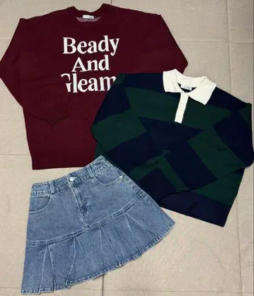 잉그 니트 스커트 3세트