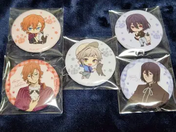 문호 스트레이독스 마네키네코 나카하라 나카지마 효도르 캔뱃지 세트