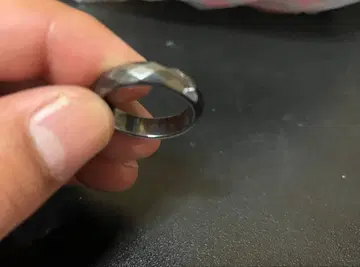 심플 메탈 파셋 반지