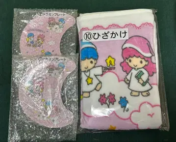 키키라라 뽑기 멜라민 플레이트 2장 무릎 담요