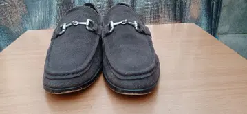 DAKS 그레이 스웨이드 비트 로퍼