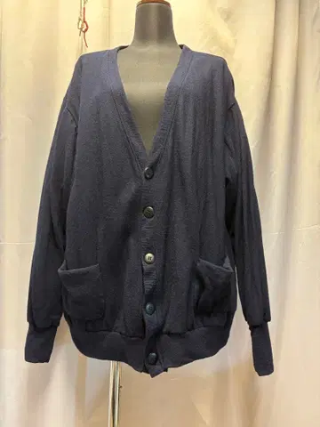 네이비 버튼 가디건