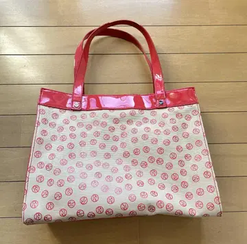 볼 무늬 핑크 아르마니 진 토트백 새상품급 토트백