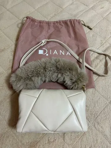 DIANA 화이트 숄더 핸드백