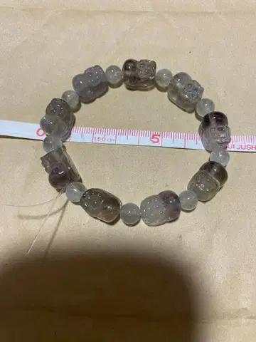 자수정, 그린쿼츠 공생 비휴 팔찌