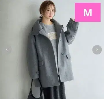 [ 새상품급 ] mysa 시마무라 다나카 리나 콜라보 그레이 코트 M