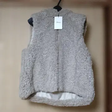 Jines 보아 후드 부착 베스트 베이지 미사용 새상품