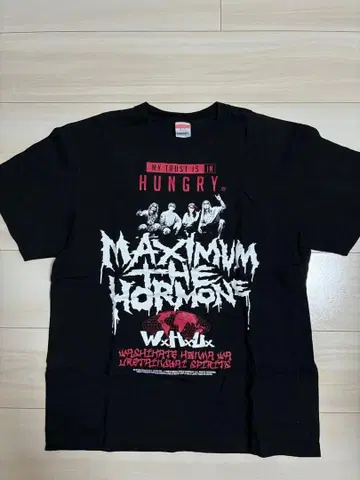 맥시멈 더 호르몬 T셔츠 L사이즈 블랙