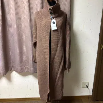 브라운 롱 가디건 코트
