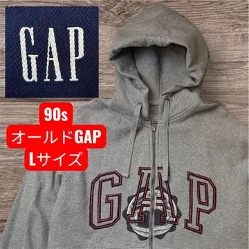 90s 빈티지 올드 GAP 그레이 후드티 L 사이즈