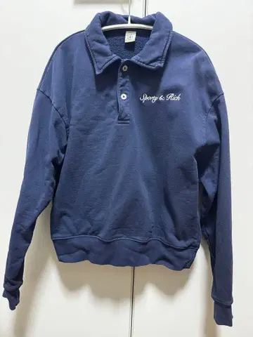 스포티 & 리치 네이비 트레이닝복 폴로 맨투맨