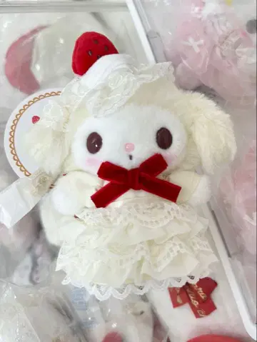 산리오 마이멜로디 쇼트 케이크 봉제 인형 마스코트