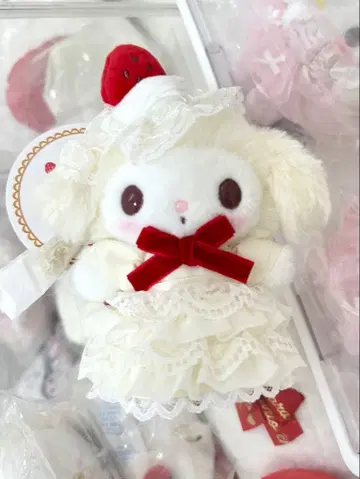 산리오 마이멜로디 쇼트 케이크 봉제 인형 마스코트