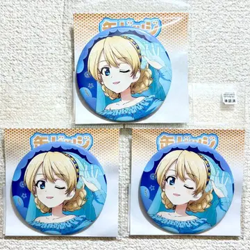 걸즈 & 판처 최종장 IP 서점 복권 캔뱃지 3개 세트 다즐링