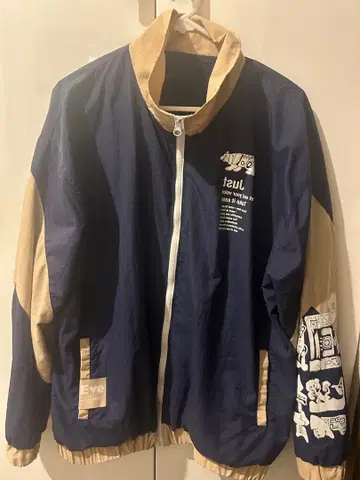 Eve 하나아라시 집업 자켓 네이비 M 사이즈