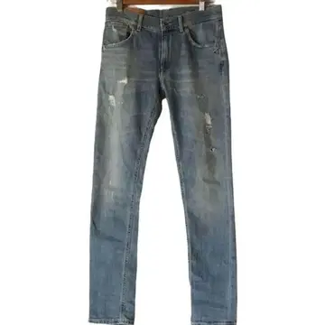 slim straight denim pants
