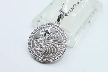 새상품 미사용 라이온 하트 우루 코인 목걸이 평면 디자인