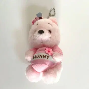 곰돌이 푸 봉제 인형 키체인 키링 사쿠라 벚꽃