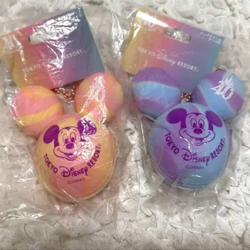 [ 새상품 2개 ] 디즈니 40주년 벌룬 디자인 백참 케이스 포함 미키