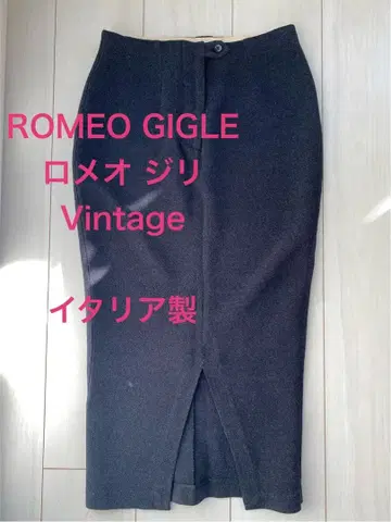ROMEO GIGLE 빈티지 그레이 타이트 스커트 펜슬 스커트