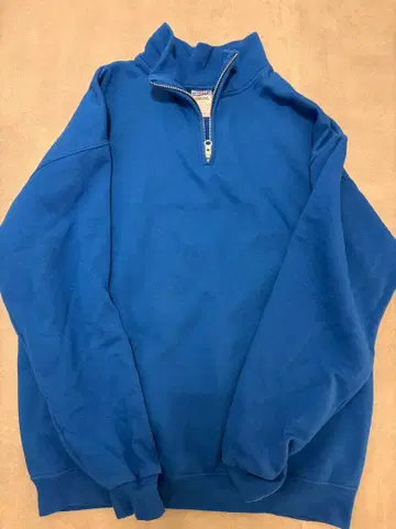 Jerzees 하프 지퍼 트레이닝복 L 사이즈 파랑