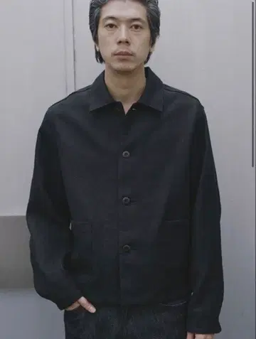 LINEN CROPPED CHORE JACKET