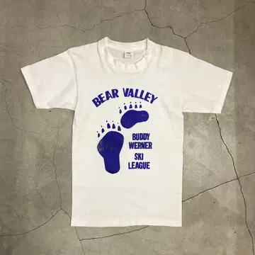 레어 80's USA제 빈티지 T셔츠 BEAR VALLEY 스키