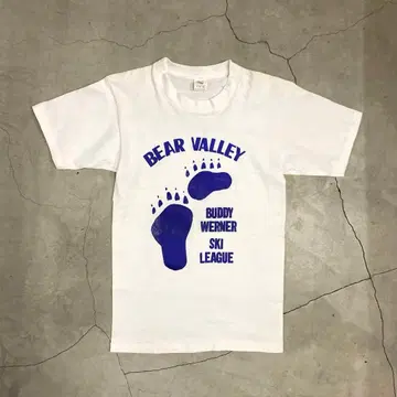 레어 80's USA제 빈티지 T셔츠 BEAR VALLEY 스키