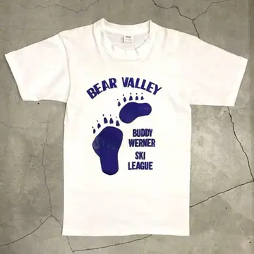 레어 80's USA제 빈티지 T셔츠 BEAR VALLEY 스키