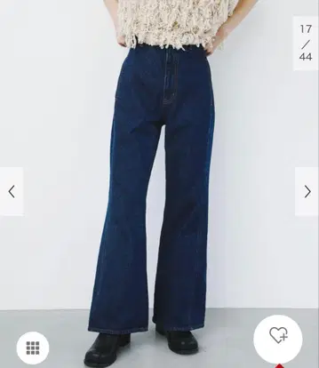 새상품급 KBF 시임 포켓 플레어 데님 38 사이즈