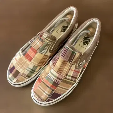 [ 미사용 새상품 ] VANS slip-on 패치워크