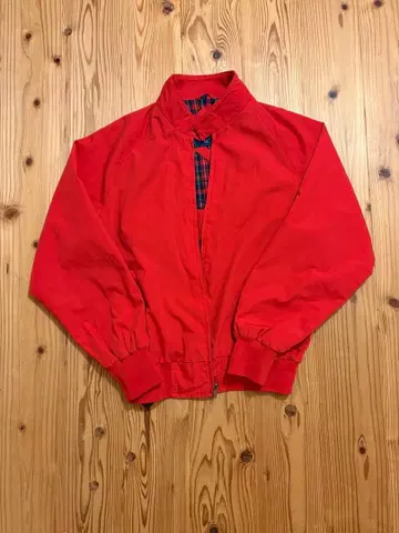 빈티지 빨간색 블루종