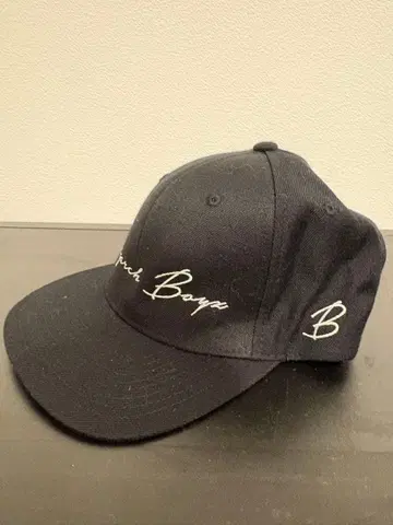 바가치 블랙 자수 로고 야구 모자