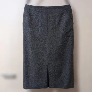 헤링본 울 타이트 스커트 40