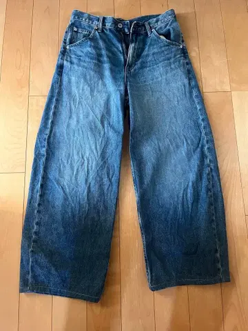 UNIQLO 유니클로 배기 커브진스 BLUE 26