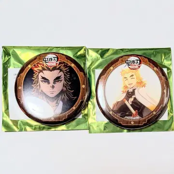 귀멸의 칼날 무한성편 제1장 캔뱃지 렌고쿠 쿄쥬로 렌고쿠 신쥬로 세트