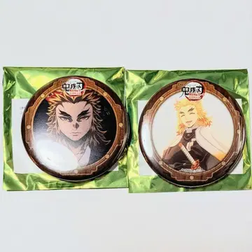 귀멸의 칼날 무한성편 제1장 캔뱃지 렌고쿠 쿄쥬로 렌고쿠 신쥬로 세트