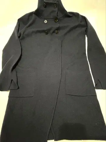 [ STRENESSE ] 캐시미어 혼방 네이비 드레시 체스터 코트