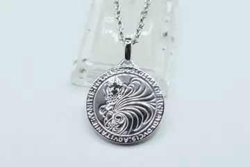 새상품 라이온 하트 우루 코인 목걸이 펜던트 평면 디자인