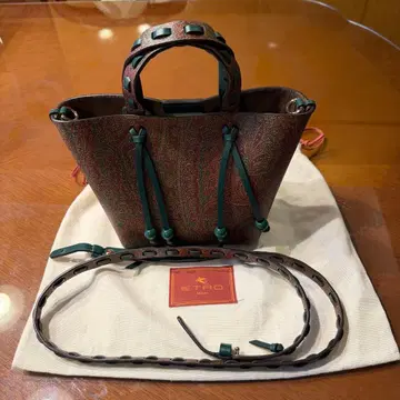 [ 미사용 새상품 ] 에트로 가죽 미니 핸드백