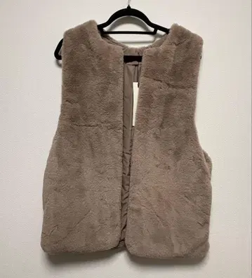 베스트 지레 인조 모피 베스트