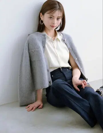 SNIDEL 그레이 가디건, 자켓