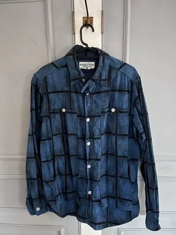 SASSAFRAS 체크 무늬 플란넬 셔츠 S 사이즈