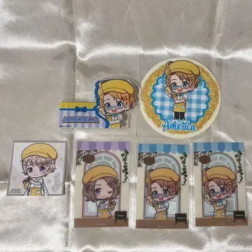 헤타리아 아모크레이프 밤 네임 배치 스티커 코스터