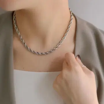 금속 알레르기 방지 스테인리스 로프 체인 목걸이 이아파피요네
