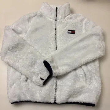 [ 타미힐피거 ] 플리스 자켓 화이트 M 사이즈