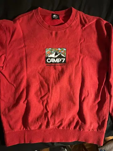 CAMP7 레드 맨투맨 L 사이즈