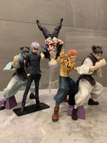 주술회전 피규어 5체 세트 스쿠나 고죠