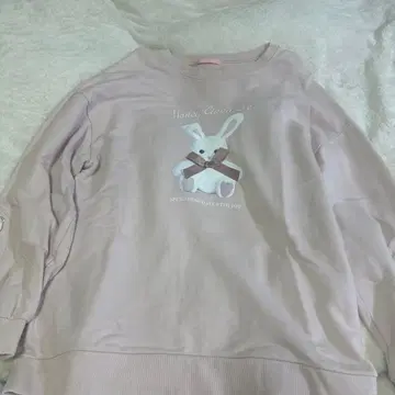 허니 시나몬 핑크 토끼 트레이닝복